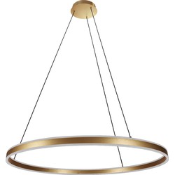 Steinhauer hanglamp Ringlux - goud - metaal - 100 cm - ingebouwde LED-module - 3676GO