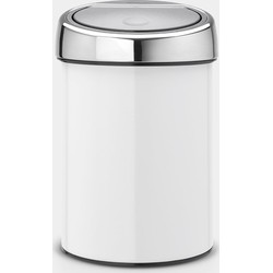 Touch Bin afvalemmer, 3 liter, kunststof binnenemmer - White