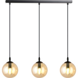 moderne hanglamp Fabbri Zwart 3-lichts