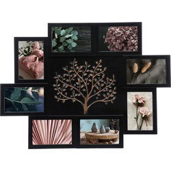 Atmosphera Collage fotolijst - 61 x 46 cm - voor 8x foto - zwart - Fotolijsten