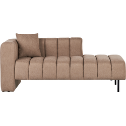 Beliani LANNILS - Chaise longue-Bruin-Polyester