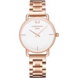 LW Collection SJ WATCHES Lima horloge dames Roségoud 36mm