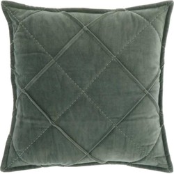 Unique Living - Kussen Doutzen 45x45cm Laurel Green