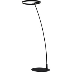 Gigi staande lamp met zwarte zwevende ring 34W