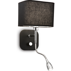 Ideal Lux - Holiday - Wandlamp - Metaal - E14/LED - Zwart