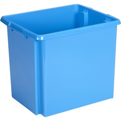 Sunware opslagbox kunststof 45 liter blauw 45 x 36 x 36 cm - Opbergbox