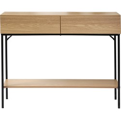 Console 2 Laden 1 Plank - Houten Decor - L100 x H80 cm