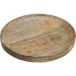 Luxe houten serveerplank rond 30 cm - Dienbladen