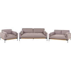 Beliani SKAVEN - Zitgroep-Beige-Polyester