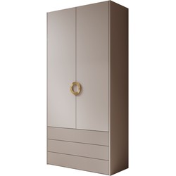 Meubella Kledingkast Nyna - Beige - 100 cm