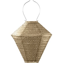 Lumiz Solar Buitenlampion - Sashiko Diamond - 28 cm - Goud