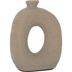 MUST Living Vase Salda small sand,23x18x9 cm, terracota