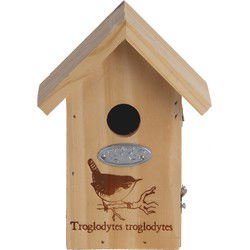 Best for Birds Vogelhuisje - hout - Winterkoning nestkastje - 19 cm - Vogelhuisjes
