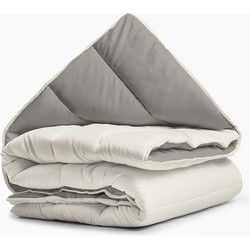 Dekbed zonder Overtrek - All Year - Creme/Khaki (Warmteklasse 2)-Lits-Jumeaux (240x200 cm)