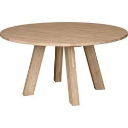 WOOOD Rhonda Eettafel - Rond - Eiken - Naturel - 75x150x150