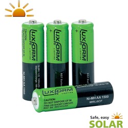 Luxform Oplaadbare Solar Batterij AA - Luxform Lighting