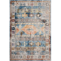 Safavieh Trendy New Transitional Indoor Woven Area Rug, Bristol Collection, BTL358, in Blue & Grey, 183 X 274 cm