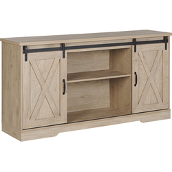 Beliani ULAN - Sideboard-Lichte houtkleur-MDF, Spaanplaat