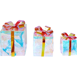 CAPELLA - LED kerstdecoratie set van 3 - Meerkleurig - Synthetisch