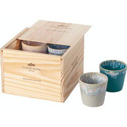 Gift box 8 lungo cups 19 cl multicolor