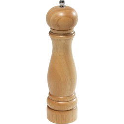Peper of zoutmolen - beukenhout/keramiek - 22 cm - verstelbaar - Peper en zoutstel