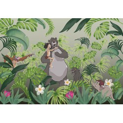 Komar fotobehang Welcome To the Jungle groen en grijs - 400 x 280 cm - 610078