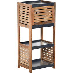 4goodz Badkamerkast Acaciahout halfhoog - 30x36.5x83 cm