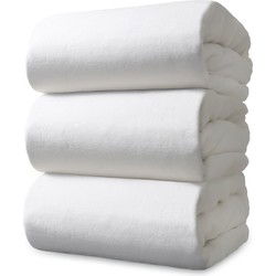 Ten Cate Velours Hoeslaken - 90x200 - Wit