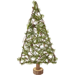 Decoratieve kerstboom met groene kunstdennen H70