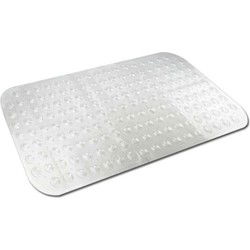 Badmat - transparant - antislip - 79 x 37 cm - douchemat - zuignappen - Badmatjes