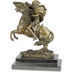 A BRONZE SCULPTURE OF NAPOLEON CROSSING THE ALPS