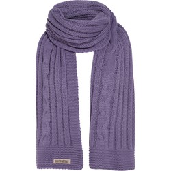 Knit Factory Elin Gebreide Sjaal Dames - Violet - 200x50 cm