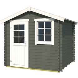 Blokhut Wels 230x230 Green Grey-Wit
