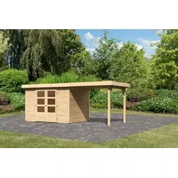 Karibu tuinhuis Askola 4 met overkapping, 554 x 238 cm