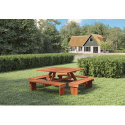 Picknicktafel vierkant II Tuindeco