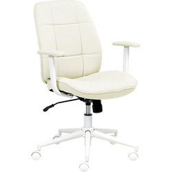 CARLTON - Bureaustoel - Beige - Stof