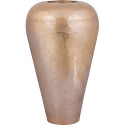 PTMD Mumbay Bloempot - 41 x 41 x 73 cm - Aluminium - Goud