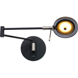 Steinhauer wandlamp Turound - zwart -  - 2734ZW