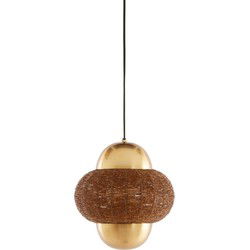 Light & Living - hanglamp - Cetara - bruin - metaal - E27 - 2983283