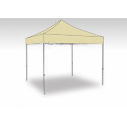 Easy Up Partytent 3×3 mtr zonder zijwanden in Beige