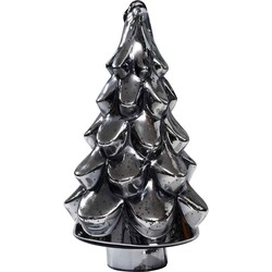PTMD Quinty Kerstboom Beeld Antiek - H38 x Ø18 cm - Glas - Grijs