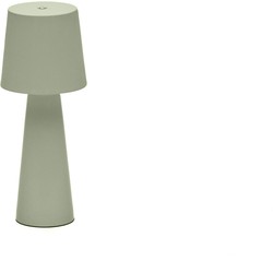 Kave Home - Kleine tafellamp voor buiten Arenys van turquoise geverfd metaal