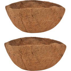 Esschert Design Inlegvel - 2x - kokos - voor hangmand - ca. 35 cm - Plantenbakken