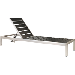 NARDO  - Strandstoel - Zwart - Aluminium