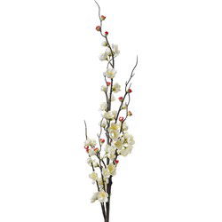Clayre & Eef Kunstbloem 115 cm Wit Kunststof Kunstplant