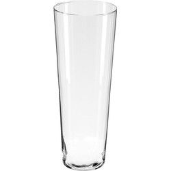 Atmosphera bloemenvaas Conisch - transparant - glas - H40 x D15 cm - Vazen