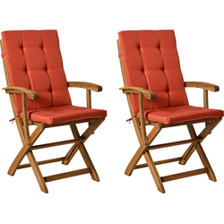 Beliani MAUI PREMIUM - Tuinstoel-Lichte houtkleur-Acaciahout