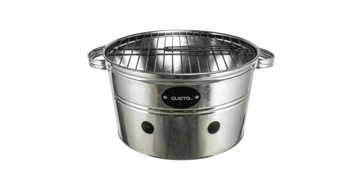 Gusta BBQ bucket Metaal 41 x 35 x 20 cm - tafelbarbecue