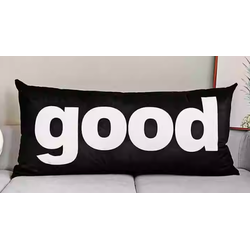 Sierkussen Good Zwart | 30 x 50 cm | Katoen/Polyester