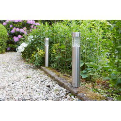 Luxform Lighting solar staande lamp Tacoma RVS 6 x 6 x 37 cm